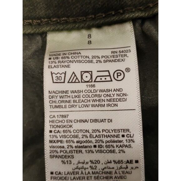 Old Navy Rockstar Distressed skinny Jeans Green Mid-Rise Stretch size 8 - Picture 9 of 9